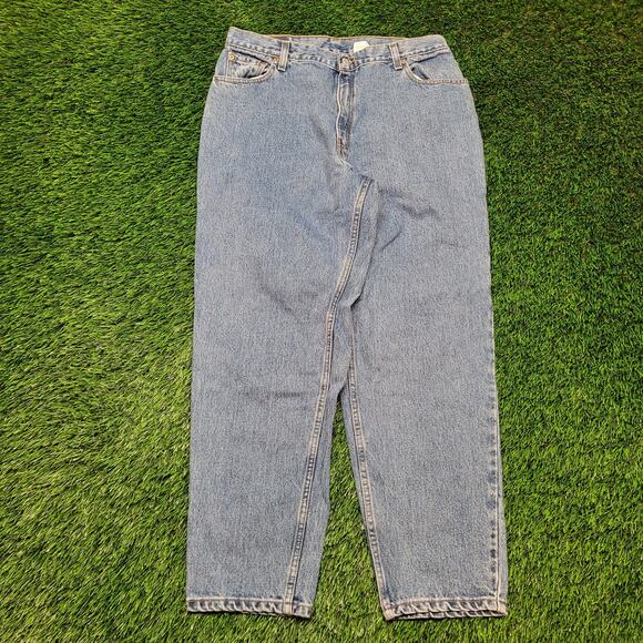 VTG 90s Levi's 550 Mom Jeans 16 Short Petite 34x29 High Rise 13" Tapered - Picture 1 of 7